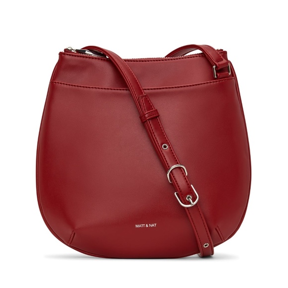 Matt & Nat Handbags - Matt & Nat SALO SM vegan Loom crossbody bag in Plum